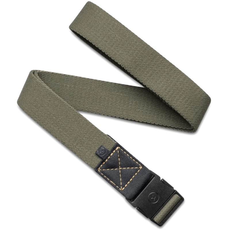 Arcade Ridge Slim Belt in Ivy Green and Navy