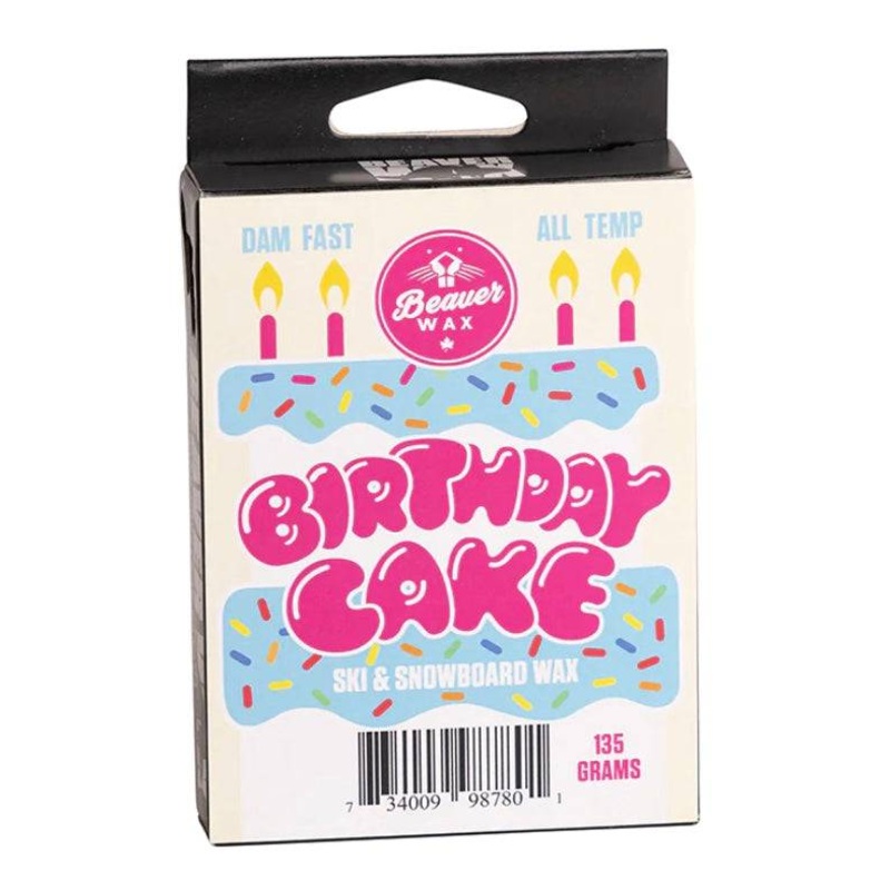 Beaver Wax Birthday Cake Scented Snowboard Wax