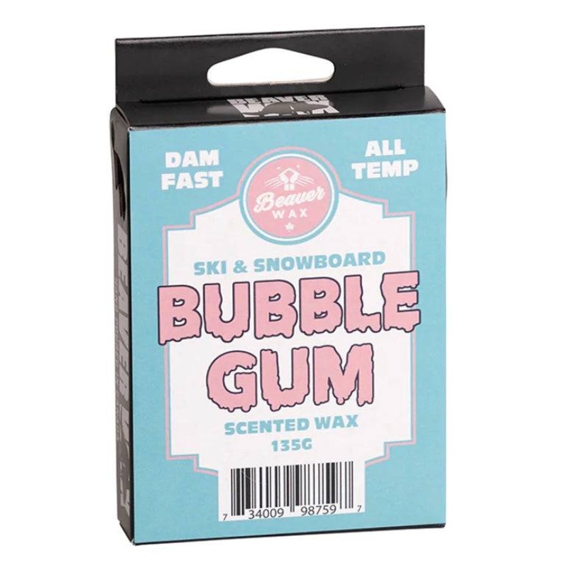 Beaver Wax Bubble Gum Scented Snowboard Wax