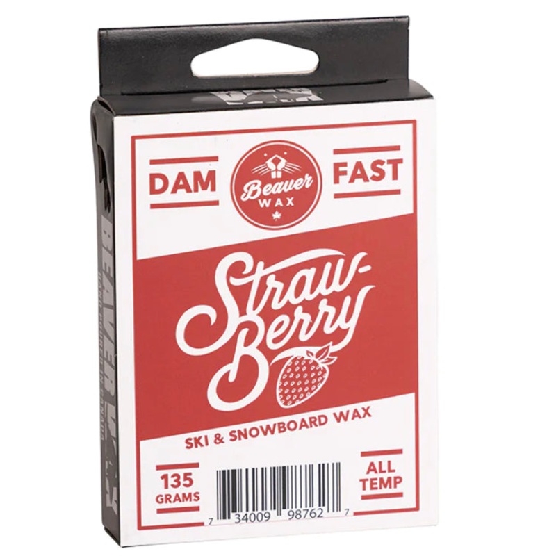 Beaver Wax Strawberry Scented Snowboard Wax
