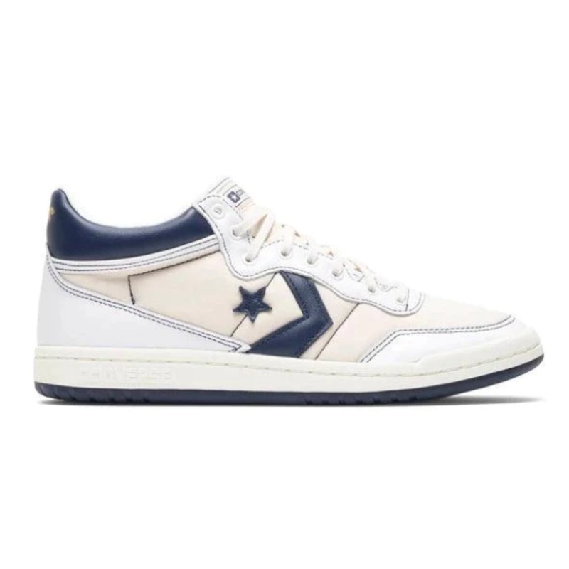 Converse Fastbreak Pro Mid Skate Shoe in White Navy and Egret