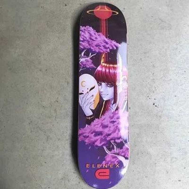 Elenex Blood Moon Skateboard Deck in 8.25'' Assorted Stains