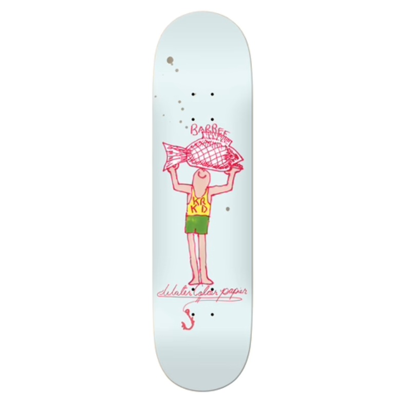 Krooked Barbee Watercolor Skateboard in 8.62 "