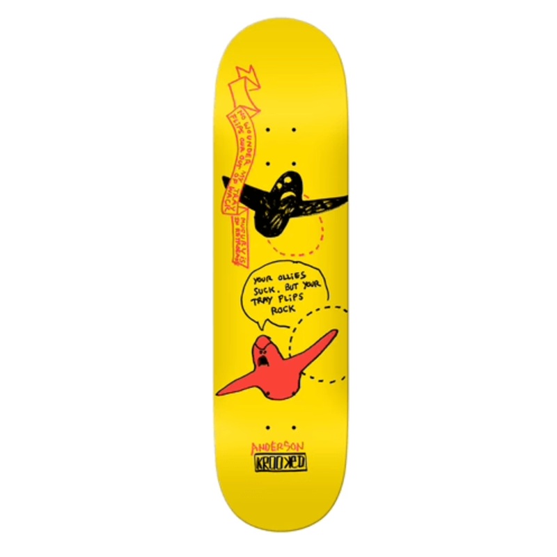 Krooked Manderson Murcury Skateboard in 8.38 "