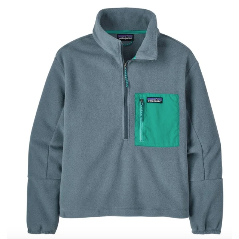 Patagonia Womens Microdini 1/2 Zip Pullover in Plume Grey 2023