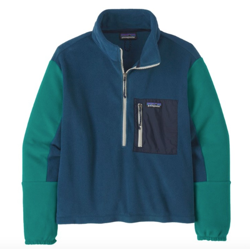 Patagonia Womens Microdini 1/2 Zip Pullover in Tidepool Blue 2023
