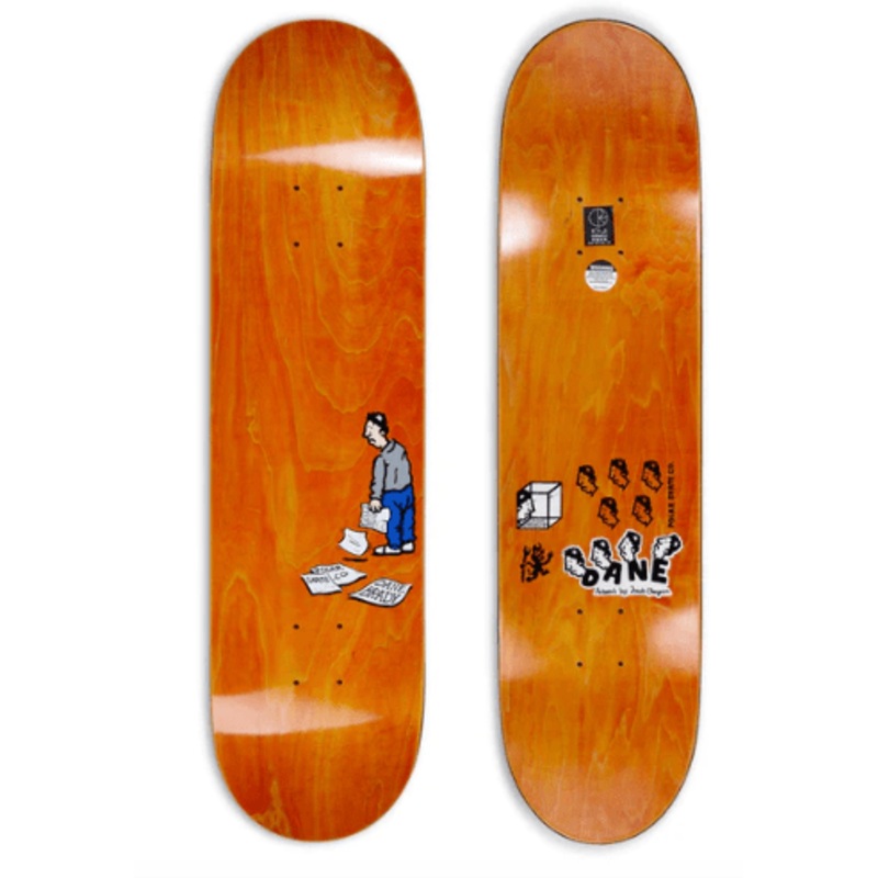 Polar Dane Brady News Paper Skateboard in 8.5''