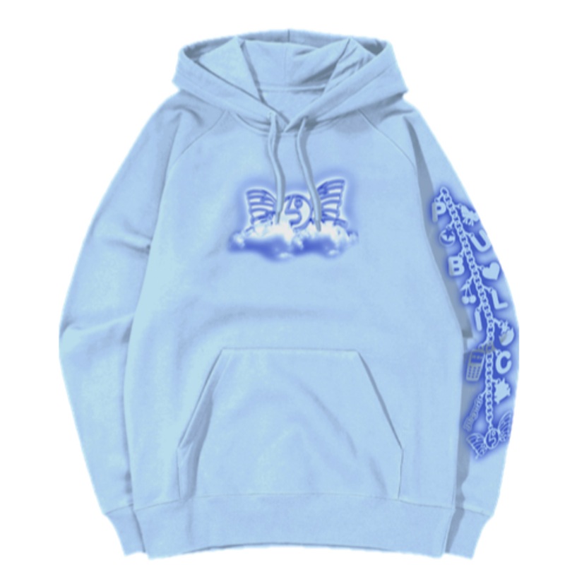 Public Jibgurl Hooded Sweatshirt in Blue 2023