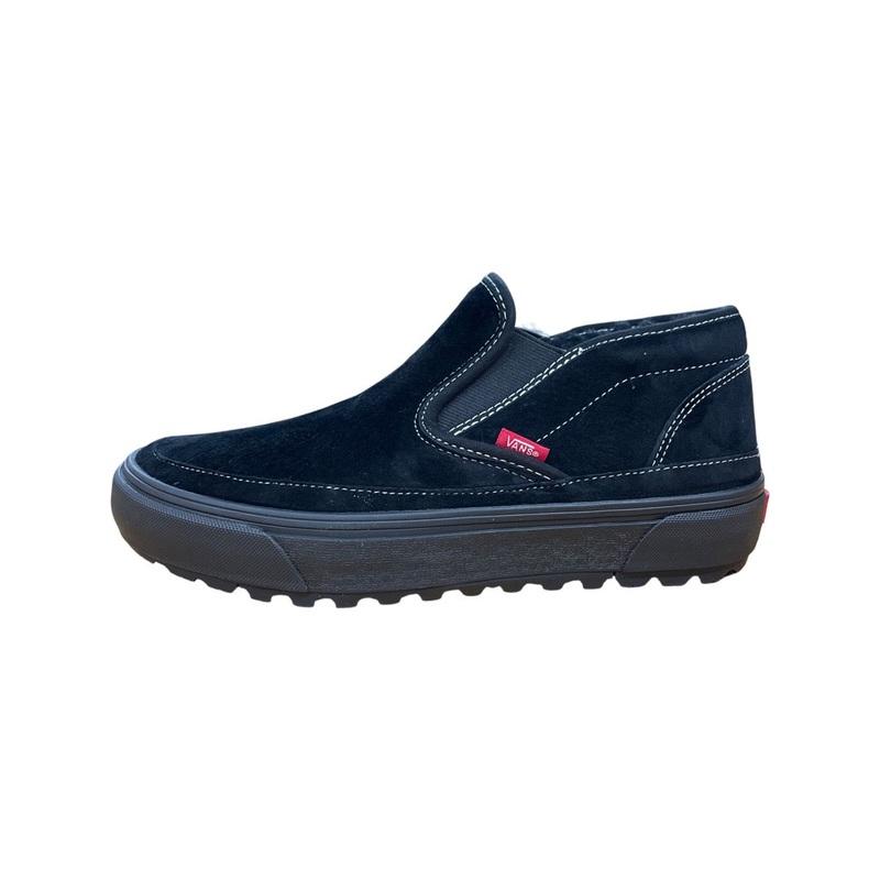 Vans Slip On Mid MTE Suede Shoe in Black and Black Suede