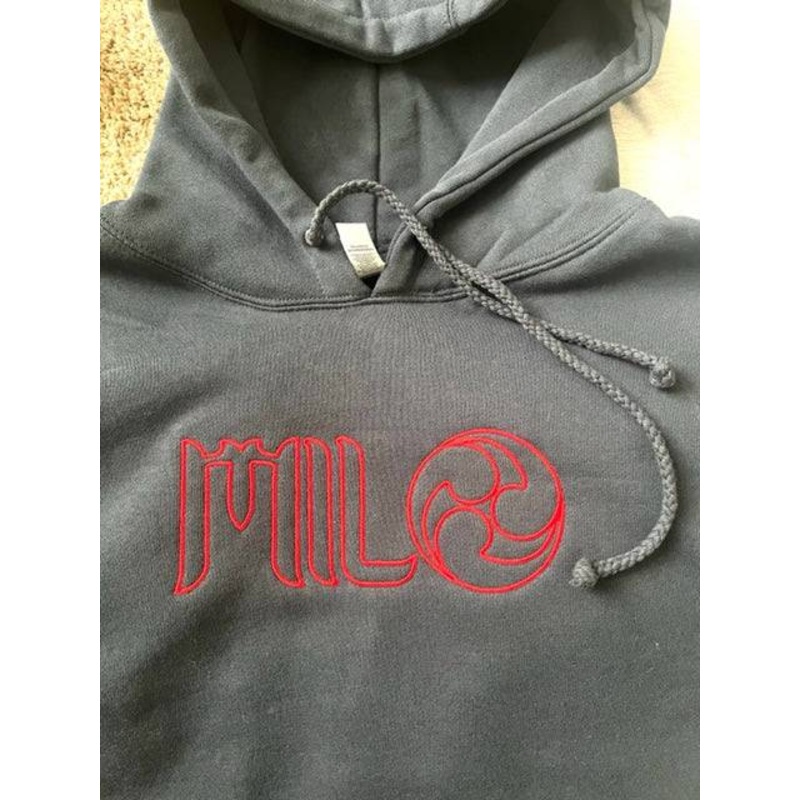Milosport x Ronin Heavyweight Hoodie in Indigo Blue