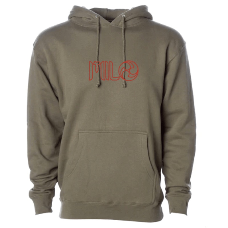 Milosport x Ronin Heavyweight Hoodie in Military Green