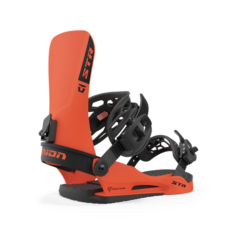 Union STR Snowboard Binding in Hunter Orange 2024