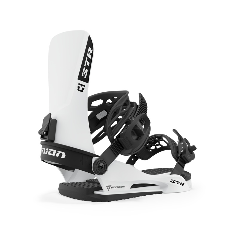 Union STR Snowboard Binding in White 2024