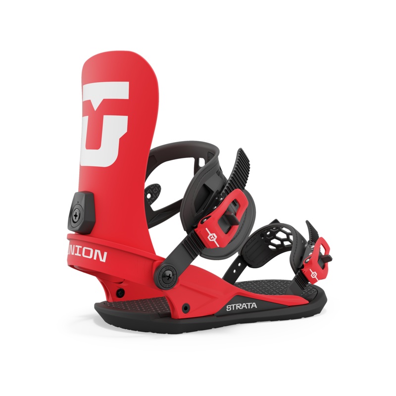 Union Strata Snowboard Binding in Red 2024