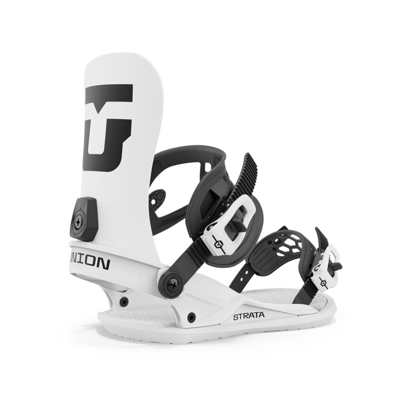 Union Strata Snowboard Binding in White 2024
