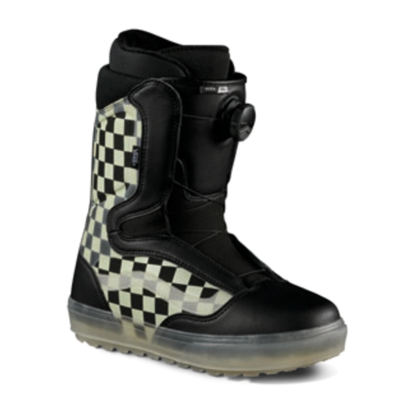 Vans Aura OG Snowboard Boot in Checkerboard Glow 2024