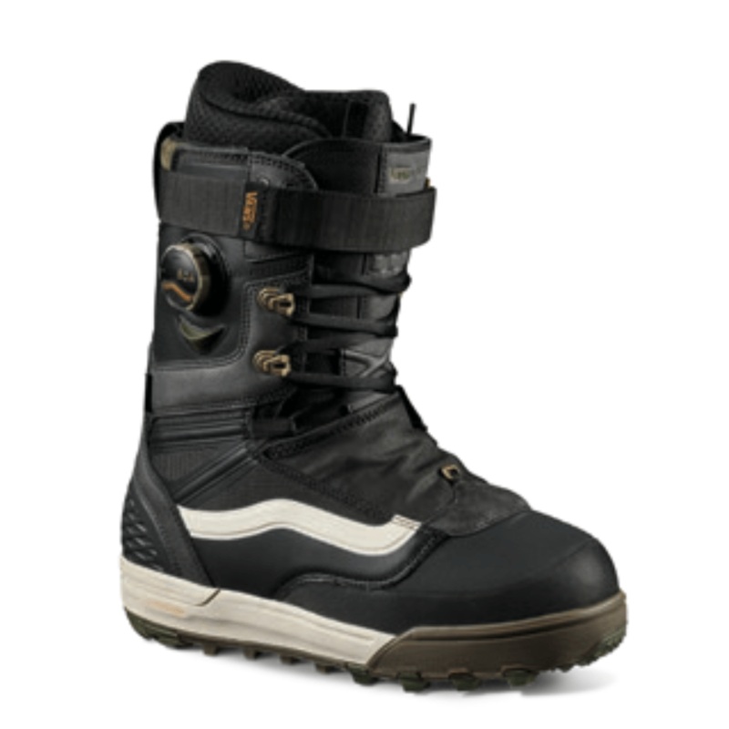 Vans Infuse Snowboard Boot in Paisley Suede Black and Olive 2024