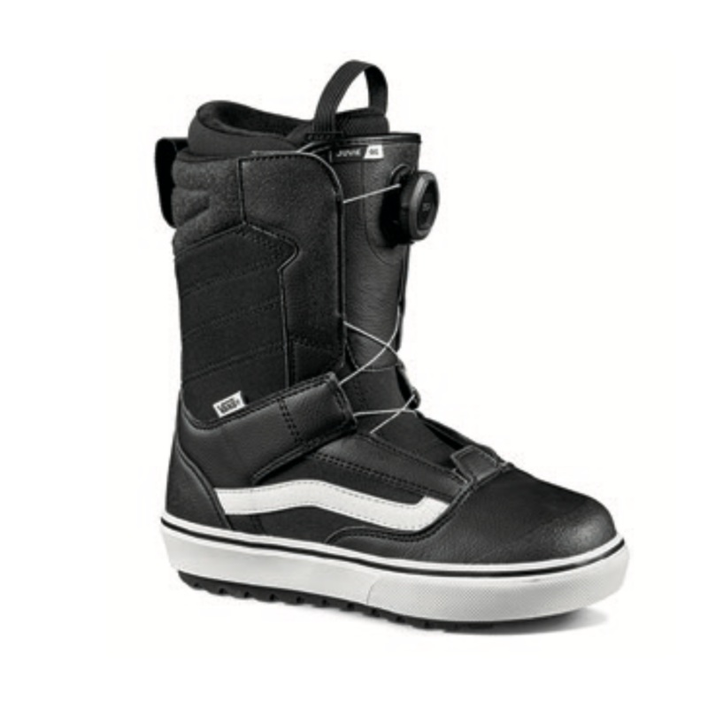 Vans Juvie OG Kids Snowboard Boot in Black and White 2024