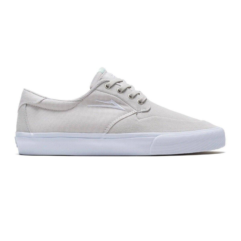Lakai Riley 3 Skate Shoe in White Suede