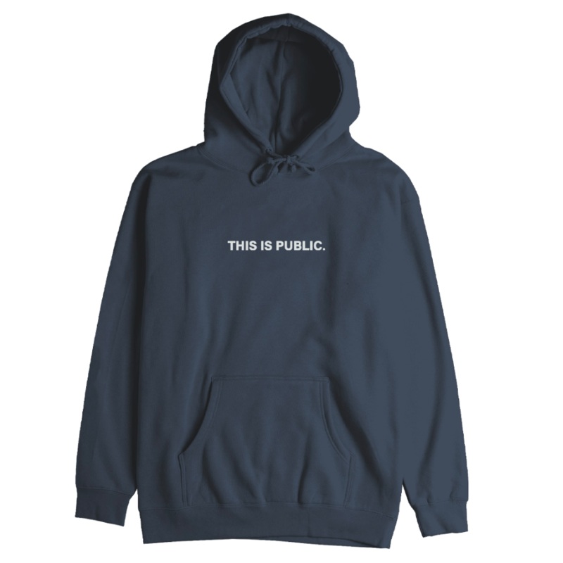Public This is Public Hooded Sweatshirt in Navy 2024