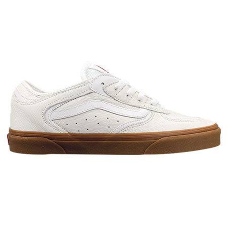Vans Rowley Pro Skate Shoe in White/Gum