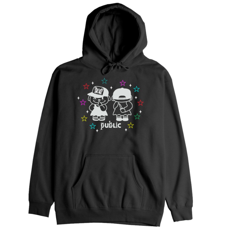 Public Sneaky Jib Hooded Sweatshirt in Black 2024