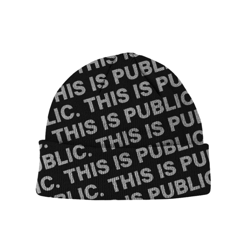 Public This is Public Beanie in Black 2024