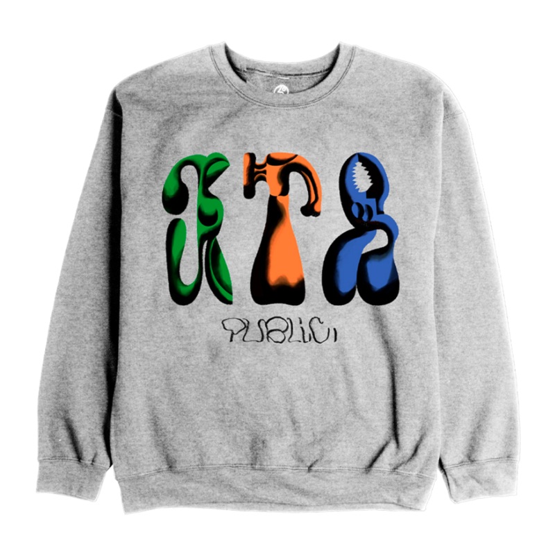 Public Tools Crew Sweatshirt in Heather Grey 2024