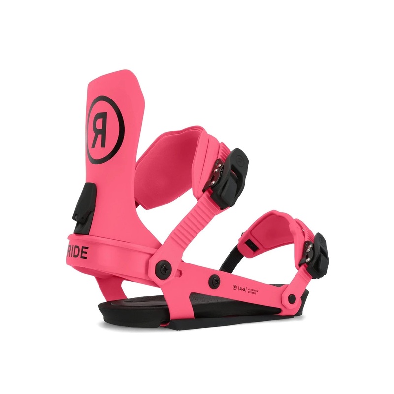 Ride A-9 Snowboard Binding in Pink 2024
