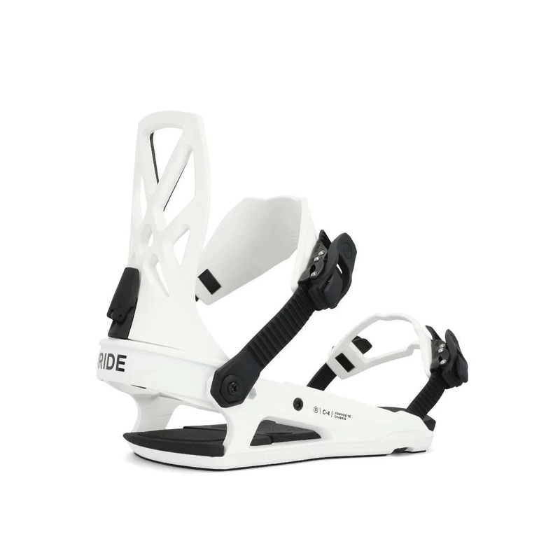 Ride C-4 Snowboard Binding in White 2024