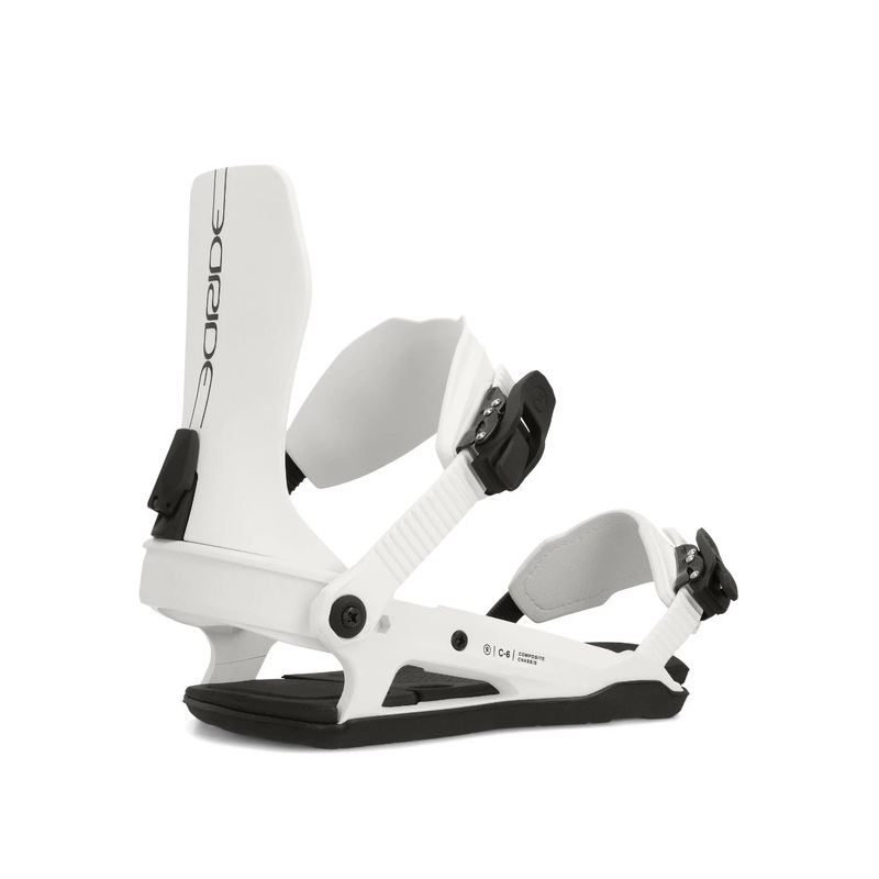 Ride C-6 Snowboard Binding in White 2024