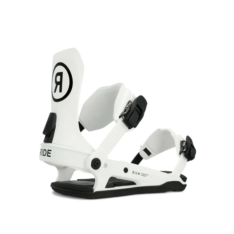Ride C-9 Snowboard Binding in White 2024
