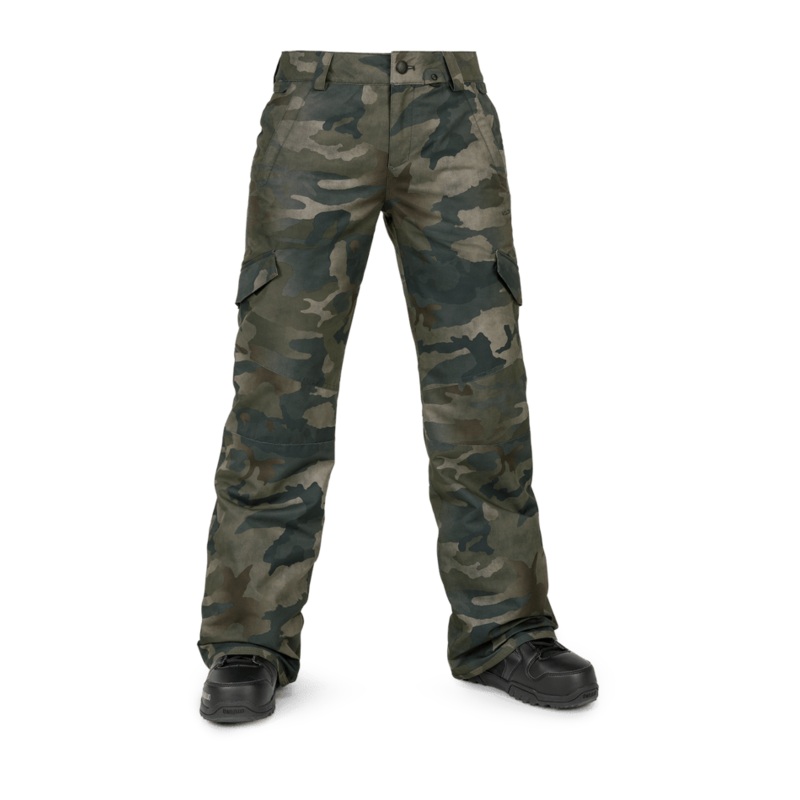 Volcom Bridger Womens Insulated Snow Pant in Cloudwash Camo 2024