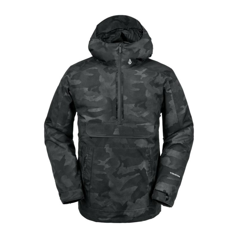 Volcom Brighton Pullover Snow Jacket in Black Camo 2024