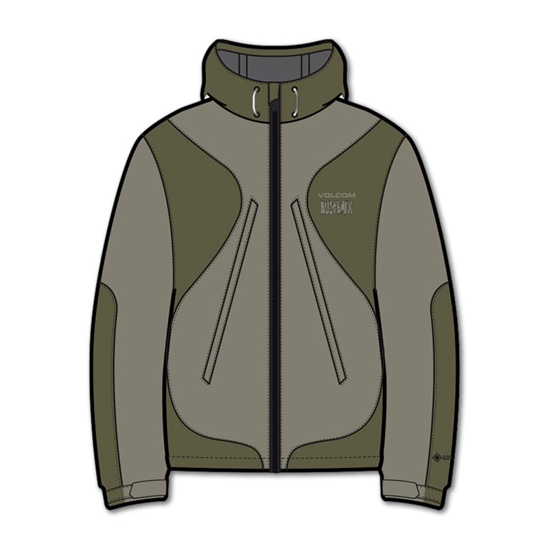 Volcom Feel Too Good Gore-Tex Snow Jacket in Light Military 2024