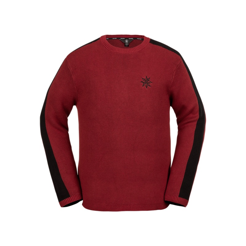 Volcom Ravelson Sweater in Maroon 2024