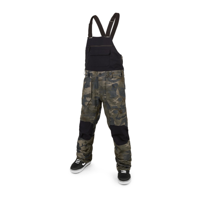 Volcom Roan Bib Snow Pant in Cloudwash Camo 2024