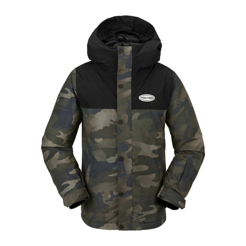Volcom Stone 91 Insulated Kids Snow Jacket in Cloudwash Camo 2024