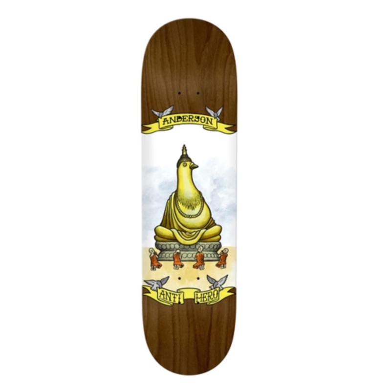 Antihero BA Pigeon Religion Skateboard Deck in 8.5