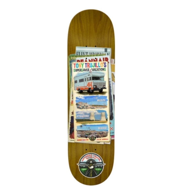Antihero Trujillo Travel Bureau Skateboard Deck in 8.5
