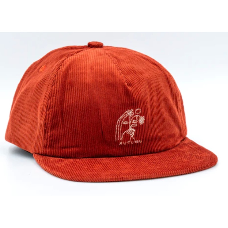 Autumn Corduroy Snapback Artist Series Hat in Rust