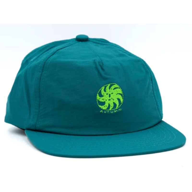 Autumn Nylon Strapback Hat in Teal