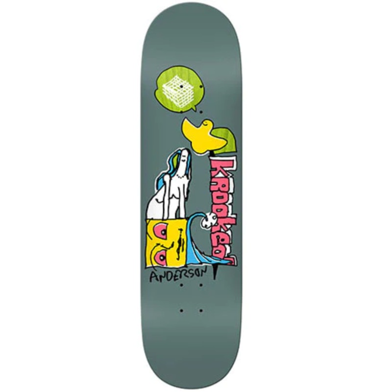 Krooked Anderson Hatter Skateboard Deck in 8.25
