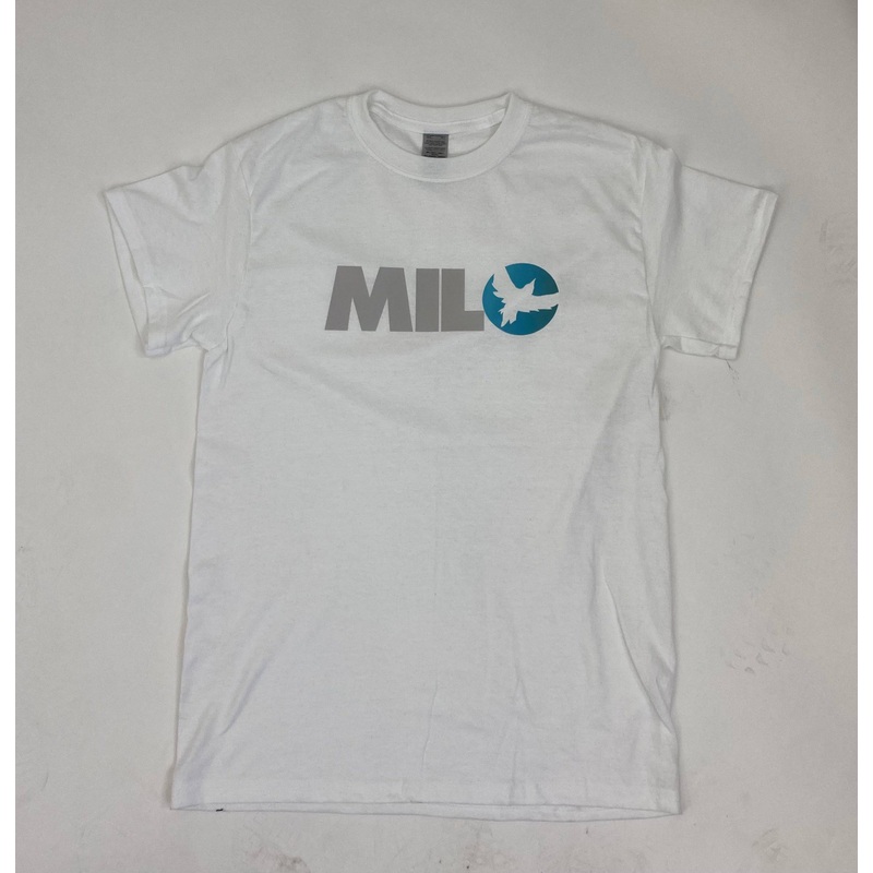 Milosport Block Logo Bird Shirt in White