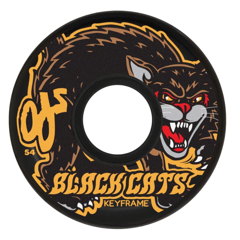 OJ Black Cats Keyframe Skateboard Wheels in 54mm 87a OJ