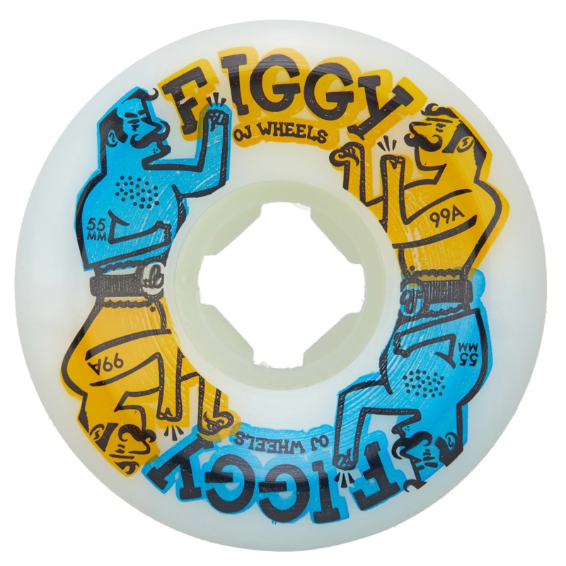 OJ Figgy Boxers Original Hardline Skateboard Wheel in 55mm 99a