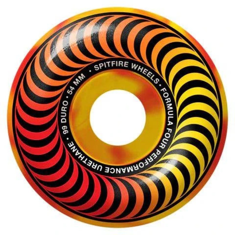 Spitfire Formula Four Multi Swirl Classic Skate Wheel in 99a 54mm