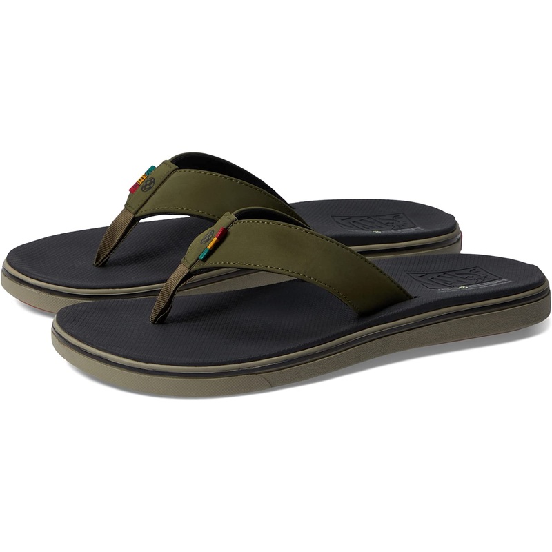 Vans Todos Dias VR3 Sandals in Rasta and Dark Olive