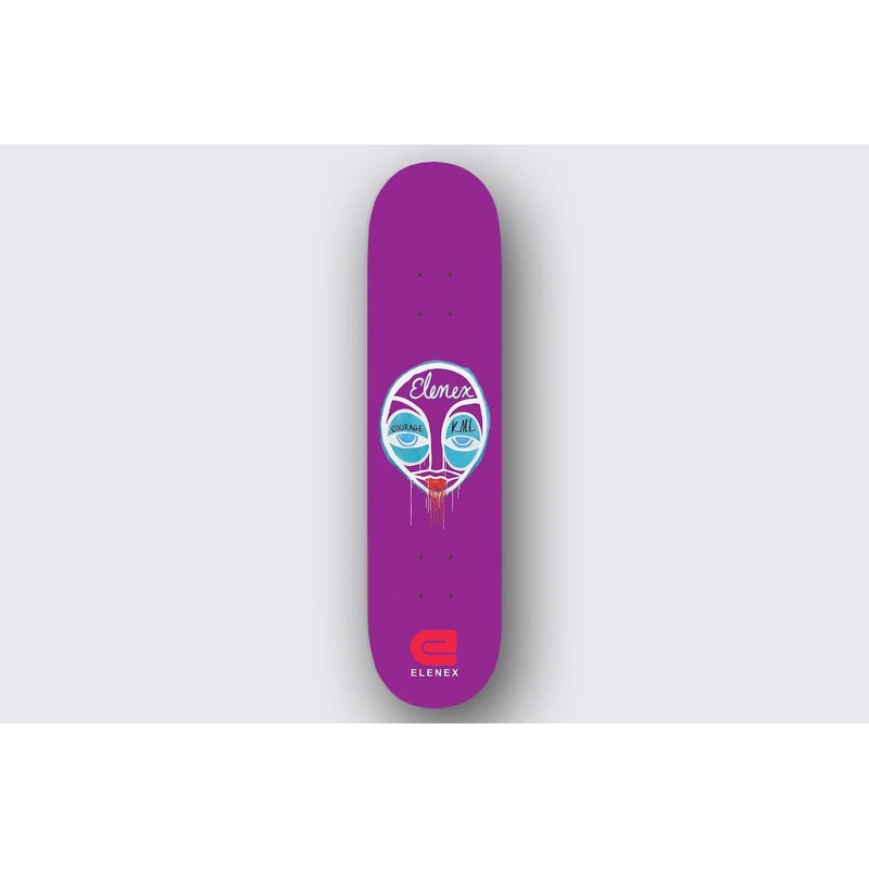 Elenex Courage Mrkovich Skateboard Deck in Assorted Stains