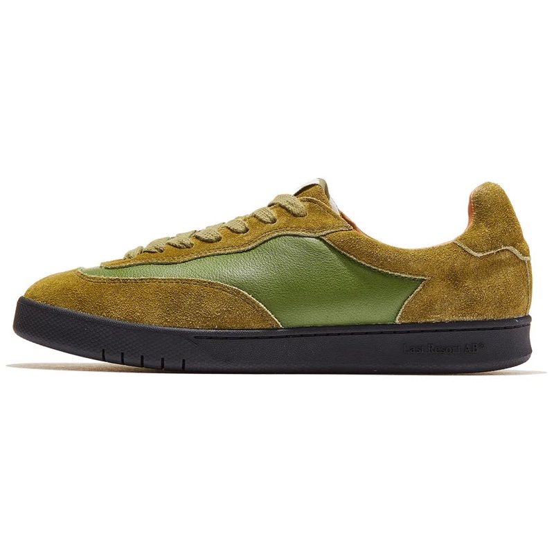 Last Resort CM001 Suede Leather Lo Skate Shoe in Cedar Green and Black